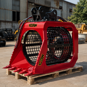 Godet de criblage rotatif multifonctionnel pour excavatrice, pour sable et gravier, cage de criblage hydraulique pour excavatrices de 5 à 25 tonnes, poids 500 kg - Product Image 4