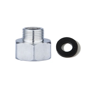 Kitchen Toilet Supply <b>Hose</b> ,EU G1/2" Female to US 9/16-24 UNEF Male Thread Converter Connecter Brass Thread <b>Pipe</b> Adapter Fitting - Product Image 2