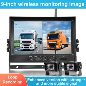 Wireless Backup <b>Camera</b> 9 Inch LCD Monitor Night Vision Parking System DVR Recorder 12V-24V for Truck Trailer Bus Wireless-9-x38 - Product Image 2