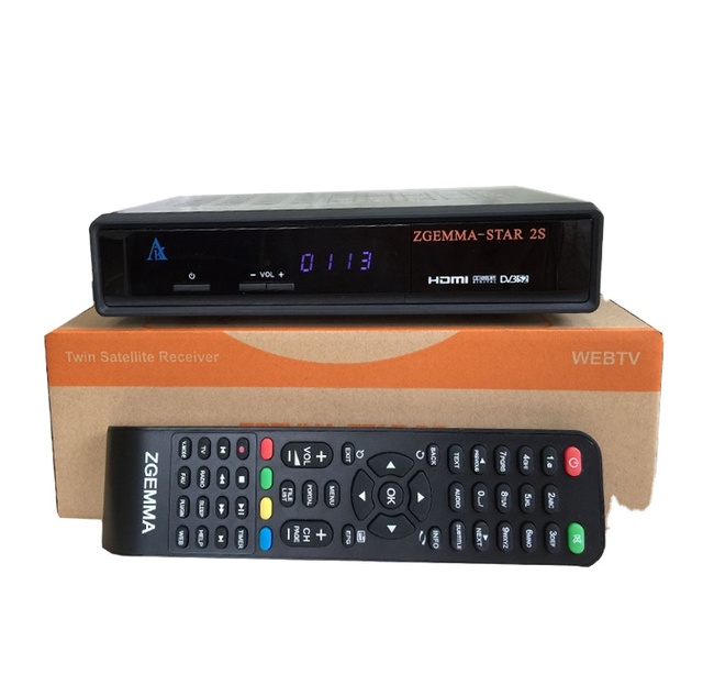 Super Wholesale Original IPTV Box Zgemma-Star 2S FTA Digital Satellite Receiver With DVB-S2+S2 PVR Twin Tuners