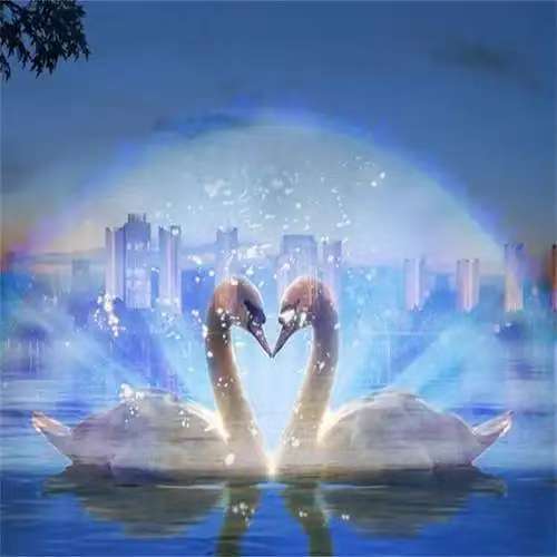 Customized Advertising Water Screen Fountain 3D 4D Holographic Projection Screen for Garden Lake Outdoor Use
