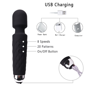 YAQU Vibrazioni a 20 frequenze a 8 velocità in Silicone ABS masturbatori vibratori vaginali multifrequenza modalità realistici vibratori giocattoli - Product Image 5