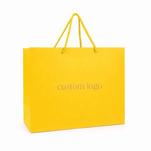 Luxury Custom Printed Blue Paper Bag with Your Own Logo High End Laminated Cardboard Shopping Tote Bags for <b>Wedding</b> Gift Packing - Product Image 1