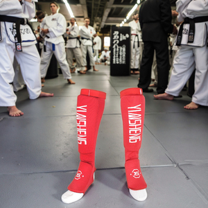 <span class=keywords><strong>Protège</strong></span>-tibias en coton pour la boxe, <span class=keywords><strong>protège</strong></span>-chevilles MMA, protection des pieds, <span class=keywords><strong>protège</strong></span>-tibias pour le kickboxing, <span class=keywords><strong>protège</strong></span>-jambes pour l'entraînement au Muay Thai - Product Image 4