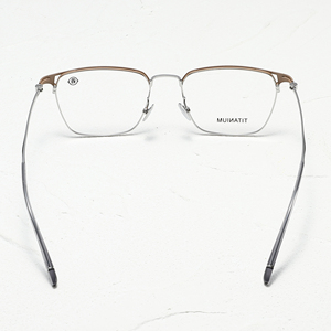 Gafas de Titanio Rectangulares con Montura Completa, Color Sólido, Unisex, Ligeras, para Corrección de la Visión en Adultos - Product Image 5