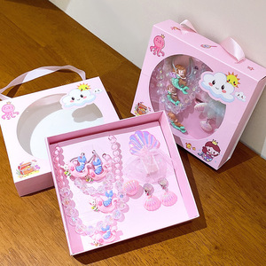 Nuevo Conjunto de Joyería Infantil con Forma de Animal de Princesa Sirena, Collar de Resina Acrílica, Regalo de Cumpleaños para Niñas - Product Image 4