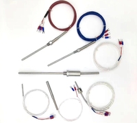 Sensor Suhu Yezon 3-Kawat 4-Kawat PT100/PT1000 RTD Tipe K S B E J T Wre Cu50 Termokopel OEM Dapat Disesuaikan