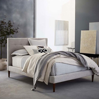 Couchage en cuir pliable anti-tremblement de terre moderne king size queen lit superposé rembourré cadre meubles de chambre à coucher avec rangement