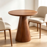 Table basse moderne en bois massif, table haute de bar, table d'appoint en olivier ancien, petite table de balcon 'Mushroom', mobilier de salon