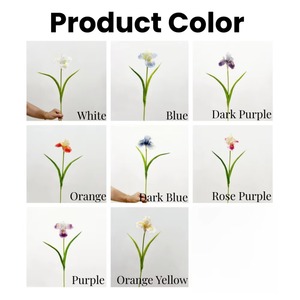 Fleurs artificielles personnalisées Alice <span class=keywords><strong>Iris</strong></span> en PU, fleurs artificielles au toucher réel, <span class=keywords><strong>iris</strong></span> pour la décoration de mariage et de la maison - Product Image 3
