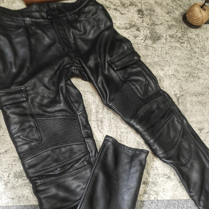 Mens <span class=keywords><strong>Pantaloni</strong></span> di <span class=keywords><strong>Pelle</strong></span> di Cuoio Reale Genuino Della Mucca biker <span class=keywords><strong>Pantaloni</strong></span> Punk <span class=keywords><strong>Pantaloni</strong></span> Jeans biker moto <span class=keywords><strong>Pantaloni</strong></span> - Product Image 2