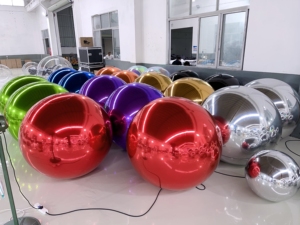 Esfera Espejo Inflable Plateada de PVC, Globo Reflectante para Decoración de Eventos, Fiestas, Bodas, Año Nuevo - Product Image 3