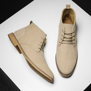 Stivali Derby da <span class=keywords><strong>Uomo</strong></span> <span class=keywords><strong>Scarpe</strong></span> Oxford Eleganti Stivaletti Alti con Lacci in Pelle Formali Punta Affusolata Business Casual - Product Image 5