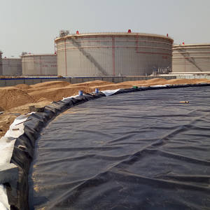 100% Vierge HDPE LLDPE Doublure Noir Polythène UV Feuille pour Biogaz ASTM Conforme Géomembranes 1mm 1.5mm 2mm Épaisseur - Product Image 2