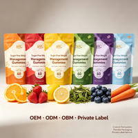Gummies SYC BIO sans sucre pour la gestion du poids, 60 unités, avec mélatonine et L-théanine pour le soutien du sommeil, à base de plantes, pour la santé quotidienne
