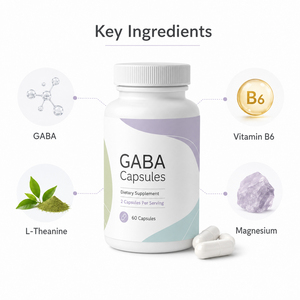 Complément de sommeil végétalien biologique de haute qualité à l'extrait de thé vert et de myrtille, L-théanine, capsules de GABA liposomales pour la mémoire - Product Image 4