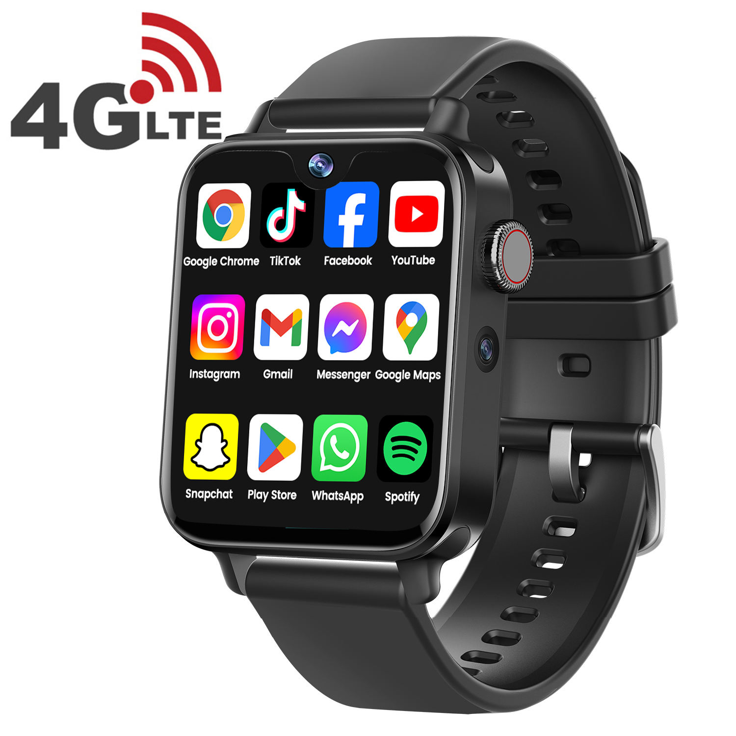 VALDUS 4G WIFI Phone 730mAh Face Recognition Video Call Smartwatch HD  Camera AMOLED GPS Payment Download Apps Smart Watch I1 Pro