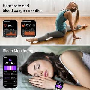 2.01英寸AMOLED智能手表BT 5.3呼叫心率血氧监测仪ip68防水男女健身跟踪器IOS安卓 - Product Image 6