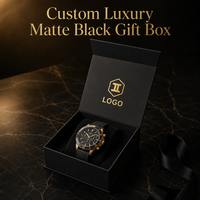 Custom Logo Kraft Paper Black Magnetic Rigid Boxes for Cosmetic & Photo Frame Packaging Recyclable Gift Box with Sponge Inserts
