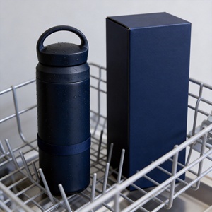 Bouteille d'<span class=keywords><strong>eau</strong></span> en métal ultra-légère avec poignée ergonomique, bouteille isotherme mince de 500 ml pour la randonnée urbaine - Product Image 2