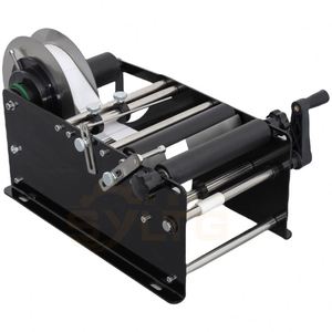 Machine d'étiquetage manuelle Yunqingtech pour bouteilles rondes, machine d'emballage, machine d'étiquetage pour canettes de bière, vin, colle, autocollants - Product Image 4
