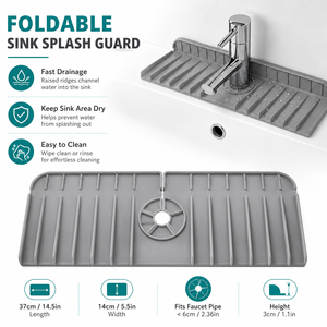 Tapis en silicone pliable et lavable pour éviter les éclaboussures d'eau du <span class=keywords><strong>robinet</strong></span>, pour évier de cuisine et comptoir - Product Image 1
