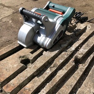 Machine de découpe et de rainurage de carreaux sans poussière à formation monobloc 125A pour béton, eau et électricité - Product Image 6