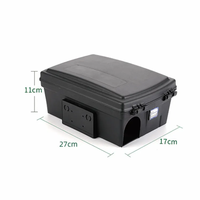 Station d'appât écologique en plastique pour rongeurs, utilisation intérieure/extérieure, contrôle efficace des rats et des souris, piège à capture vivant à réinitialisation automatique