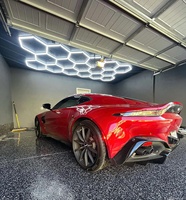 Éclairage de voiture Équipement d'atelier Lampe à barre LED Lampe hexagonale professionnelle pour lavage de voiture en aluminium
