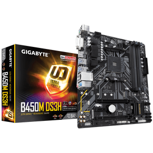 Carte mère Gigabyte <span class=keywords><strong>B450M</strong></span> <span class=keywords><strong>DS3H</strong></span> <span class=keywords><strong>AM4</strong></span> Micro-ATX de haute qualité - Product Image 1