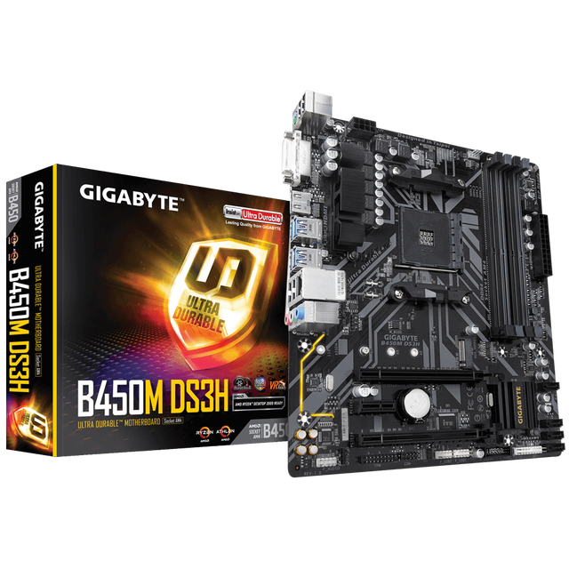 High Quality Gigabyte B450M DS3H AM4 Micro-ATX Motherboard