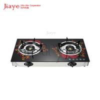 Cuisinière à gaz électrique d'extérieur pour la maison, double brûleur, plaque de cuisson en céramique et verre, avec allumage automatique