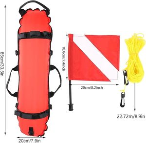 Boa Gonfiabile a Forma di Torpedo <span class=keywords><strong>per</strong></span> Immersioni Subacquee con Bandiera, Utilizzata <span class=keywords><strong>per</strong></span> <span class=keywords><strong>Pesca</strong></span> con <span class=keywords><strong>Arpione</strong></span>, Apnea, Snorkeling - Product Image 2
