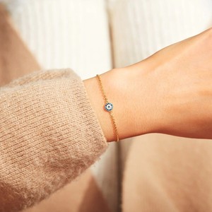 Bracelet <span class=keywords><strong>turc</strong></span> œil porte-bonheur pour femme, bleu vintage, bijoux fins, styles japonais et coréens, souvenir de voyage idéal - Product Image 4