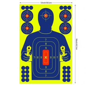 Objetivos de Papel para Práctica de Tiro, 12x18 Pulgadas, para Caza y Entrenamiento, Pegatinas de Siluetas para Campo de Tiro - Product Image 2