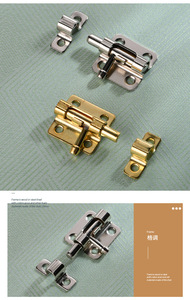 Poignée de porte en bois fixe pour porte de salle de bain et de chambre Non verrouillable - Product Image 5