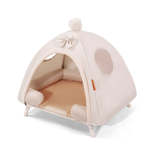 Hund atmungsaktiv Ganzjahres-Hundehütte Faltbares Feldbett Hunde bett Feuchtigkeit beständiges Hunde zelt Halb geschlossen - Product Image 2