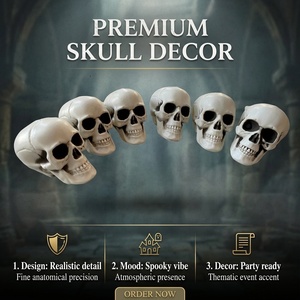 Miniatura Realista <span class=keywords><strong>de</strong></span> Calavera para Halloween, 6 Piezas <span class=keywords><strong>con</strong></span> Textura Detallada para Decoración Espeluznante <span class=keywords><strong>de</strong></span> Mesa, Suministros para Fiestas <span class=keywords><strong>de</strong></span> Casas Encantadas - Product Image 2