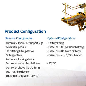פלטפורמת עבודה עמידה עם זרוע מפרקית, עיצוב מאושר CE, גובה 22 מטר, תואמת לתקנות השוק האירופי - Product Image 3