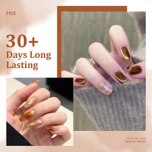 Set de Esmalte de Uñas en Gel UV Ojo de Gato Magnético Miss Gooey 8ml, 6 Colores Ámbar <span class=keywords><strong>Dorado</strong></span> Brillante, Marca Propia OEM - Product Image 6