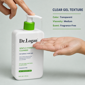 Nettoyant visage quotidien non moussant hydratant pour peaux sèches et sensibles 16 fl oz – Crème nettoyante douce et hydratante pour le visage - Product Image 2