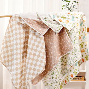 Couverture <span class=keywords><strong>de</strong></span> bain multifonctionnelle <span class=keywords><strong>pour</strong></span> bébé en <span class=keywords><strong>coton</strong></span> carré écologique <span class=keywords><strong>pour</strong></span> la maison, la salle <span class=keywords><strong>de</strong></span> bain et la plage Serviette en tissu imprimé en mousseline - Product Image 1