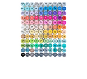 Marcatori Ohuhu a doppia punta a base di alcol, <span class=keywords><strong>120</strong></span> colori-pennarello doppio scalpello - Product Image 1