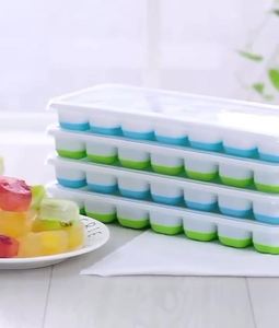 Molde para Cubos de Hielo en Oferta de Verano, Fácil de Desmoldar, Flexible, Bandeja para 14 Cubos de Hielo con Tapa Extraíble - Product Image 2