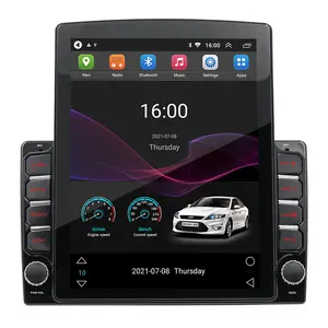 Vertical 9.7 Inch Android Car GPS Navigation Reversing Aid Tachograph FM Radio Stereo Player Double Din