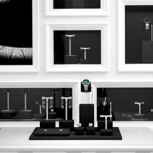 Custom Simple and luxurious jewelry display props <b>rings</b> <b>necklaces</b> bracelets earrings pendants jewelry counters display racks - Product Image 2