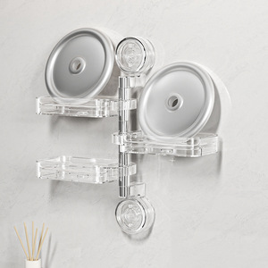 Imega Wall Mount Soap Dish Plastic Rectangular Self Drain Bathroom Soap Box - Product Image 4