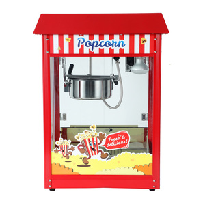 Machine à pop-corn automatique commerciale-Big Bambino Machine à pop-corn classique avec bouilloire de 8 onces avec <span class=keywords><strong>masque</strong></span> facial Hawke <span class=keywords><strong>rouge</strong></span> - Product Image 4