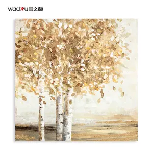 2021 Offre Spéciale Abstraite Belle Automne Arbres Paysage Peinture À L'huile Mur Art Toile Impression Sur Toile