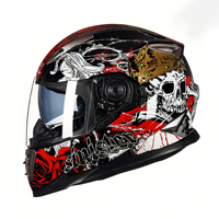 Casque de moto certifié DOT à double visière, casque rabattable, casque pour moto électrique, casque de conduite